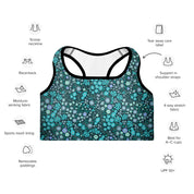 Freedom Padded Sports Bra - Daisy Daze 4221450_10862