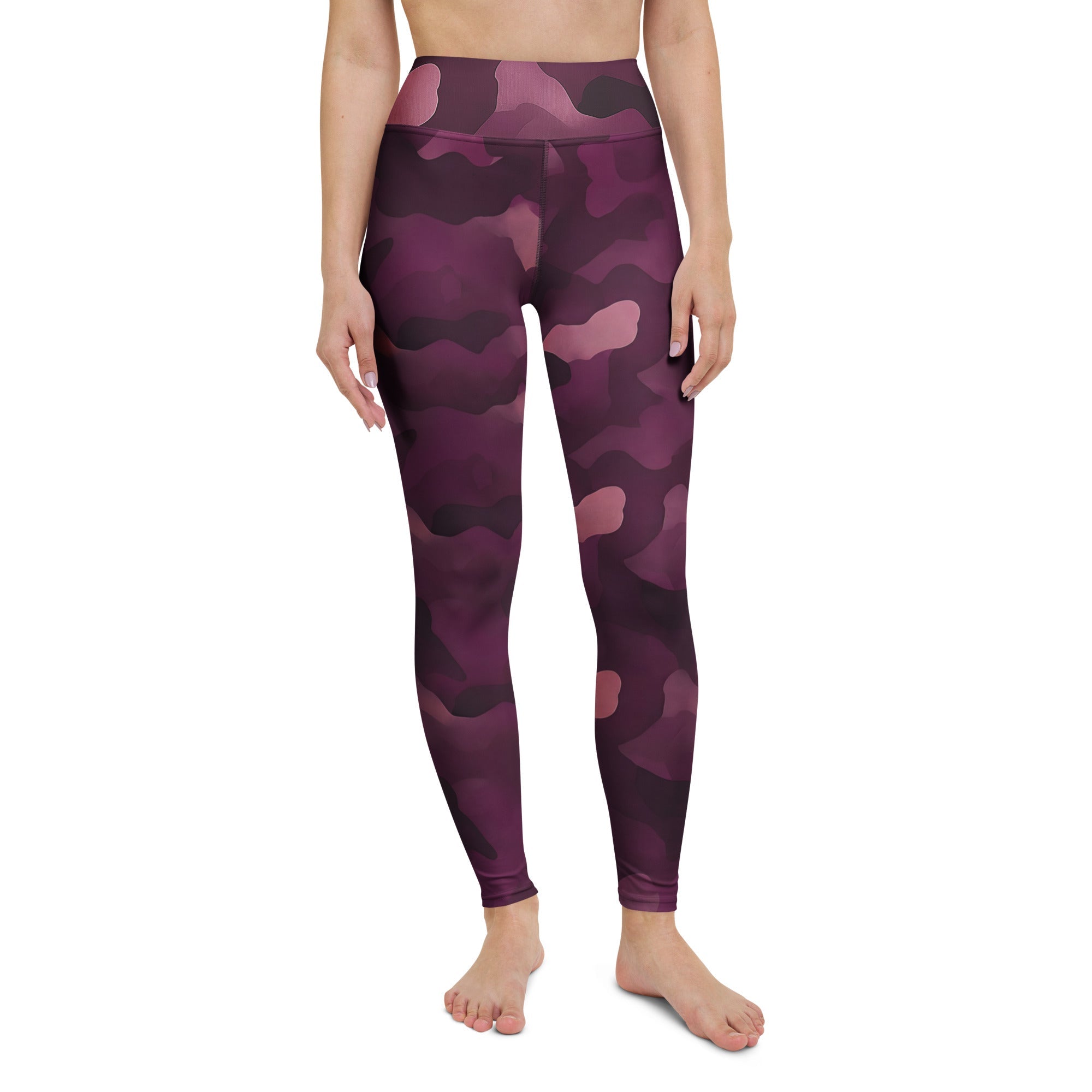 alo yoga camo leggings Relax Women's Yoga Leggings | High Waist | 4-Way Stretch | Small Inner  Pocket | Camouflage | Burgundy
