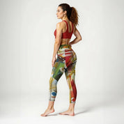 High Rise Leggings - Kandinsky Green Center 8476325_8353