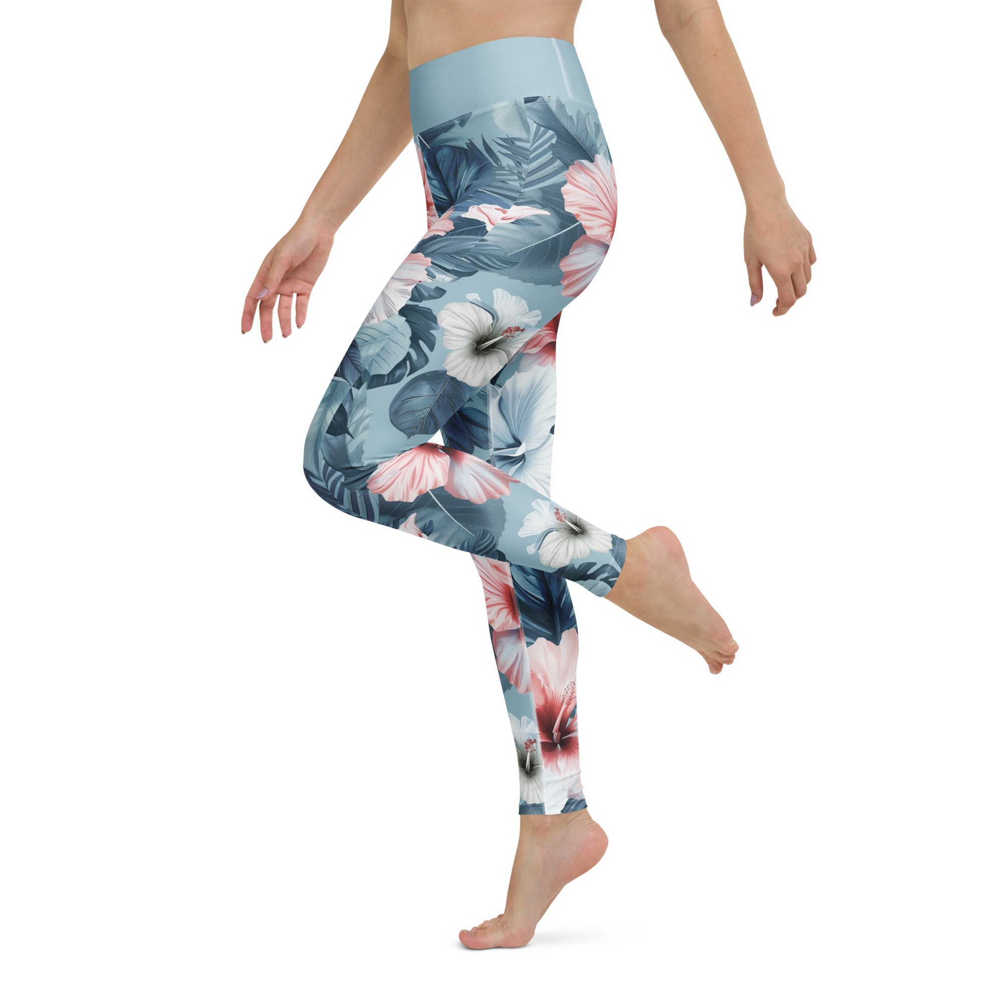 High Rise Leggings - Summer Hibiscus 5315873_8353