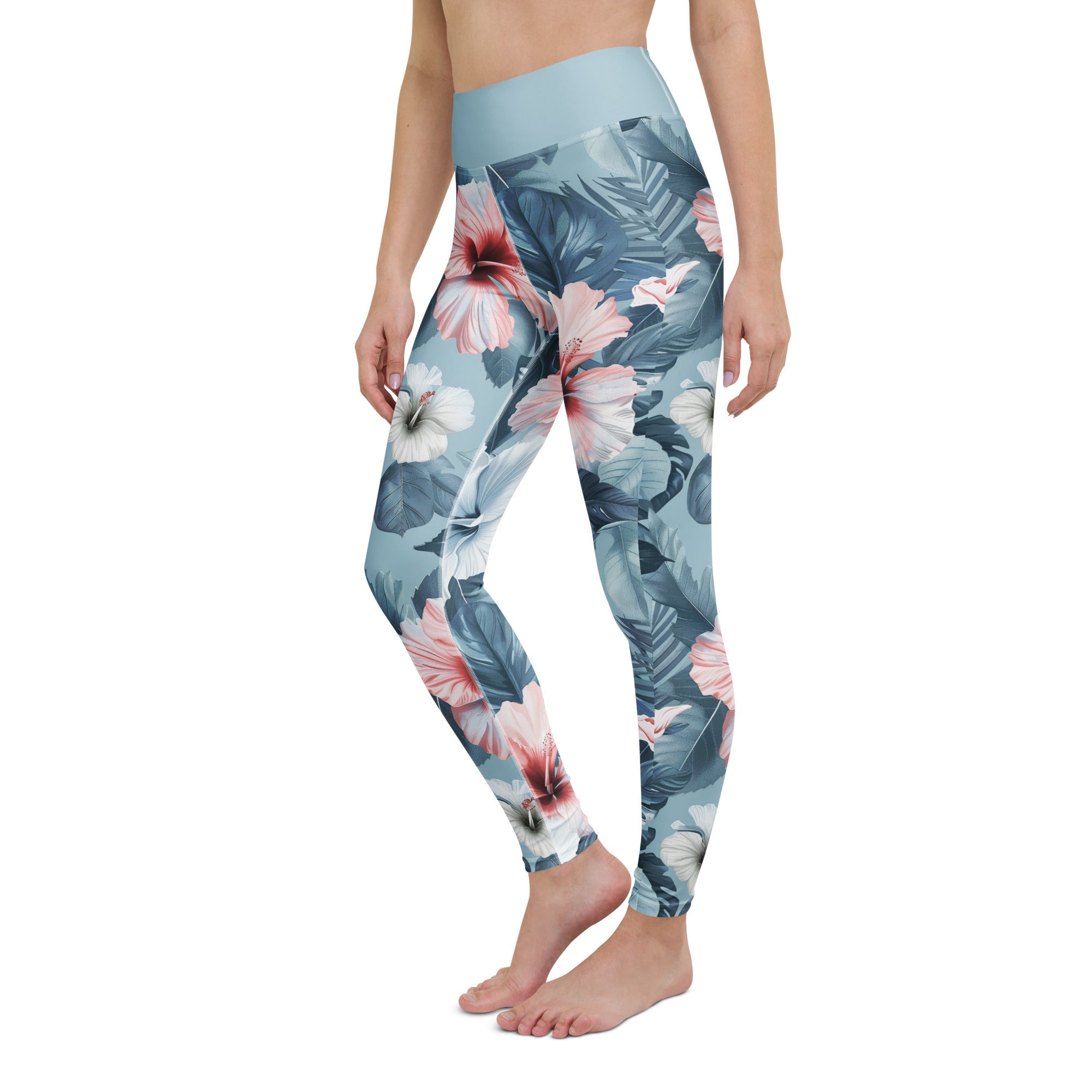 High Rise Leggings - Summer Hibiscus 5315873_8353