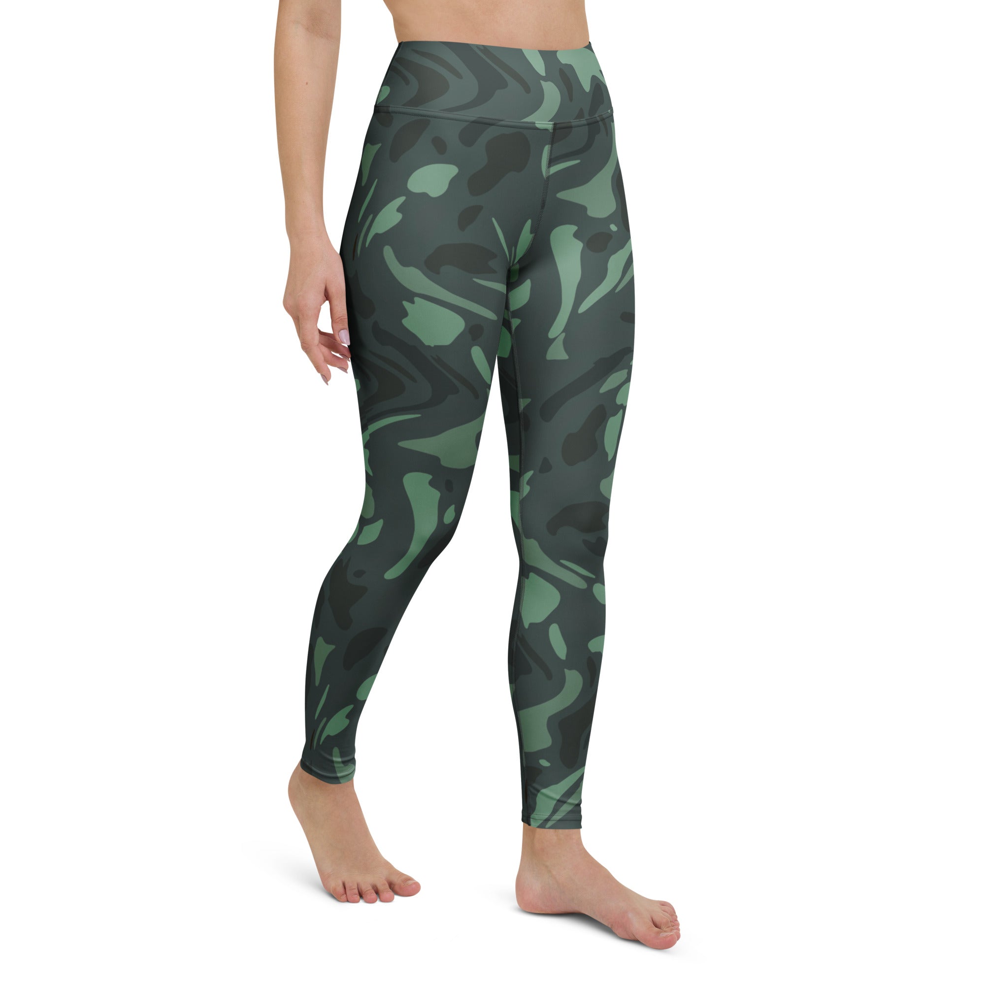 High Rise Yoga Leggings - Camo Flow 8455496_8353