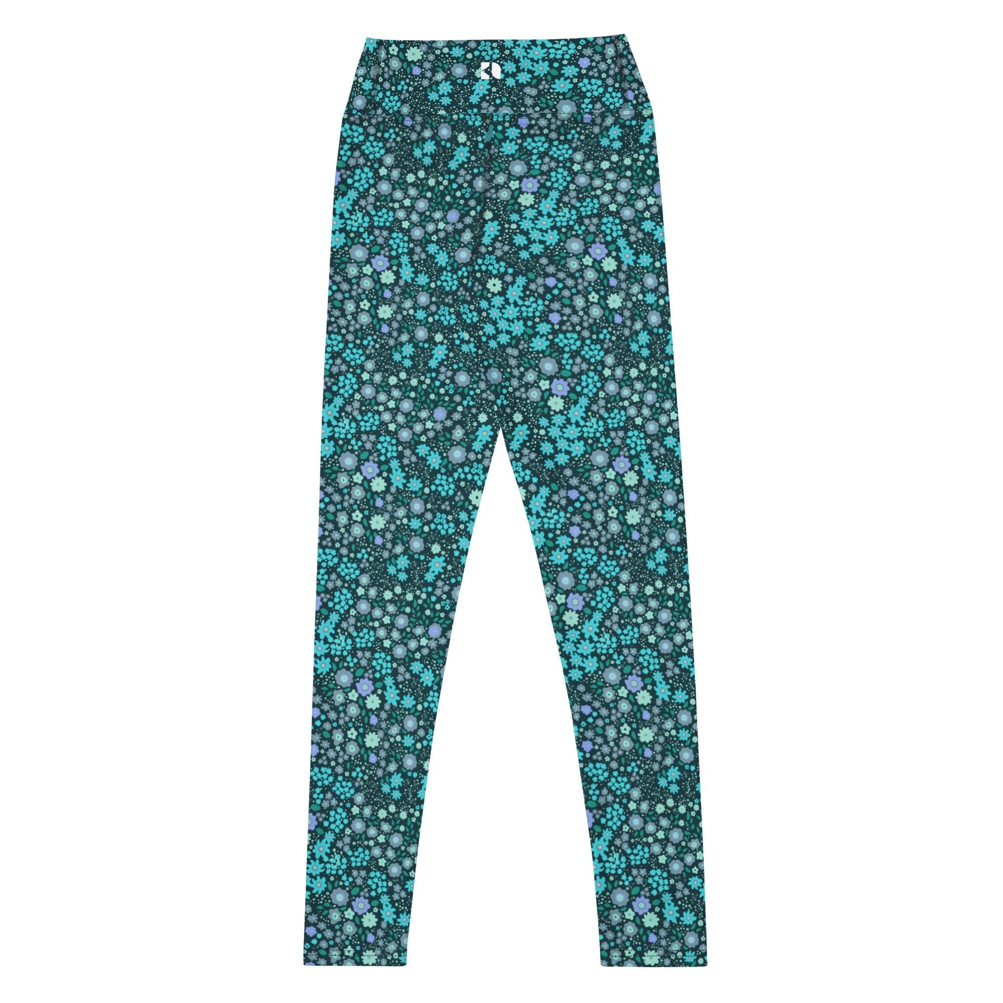 High Rise Yoga Leggings - Daisy Daze 6794990_8353