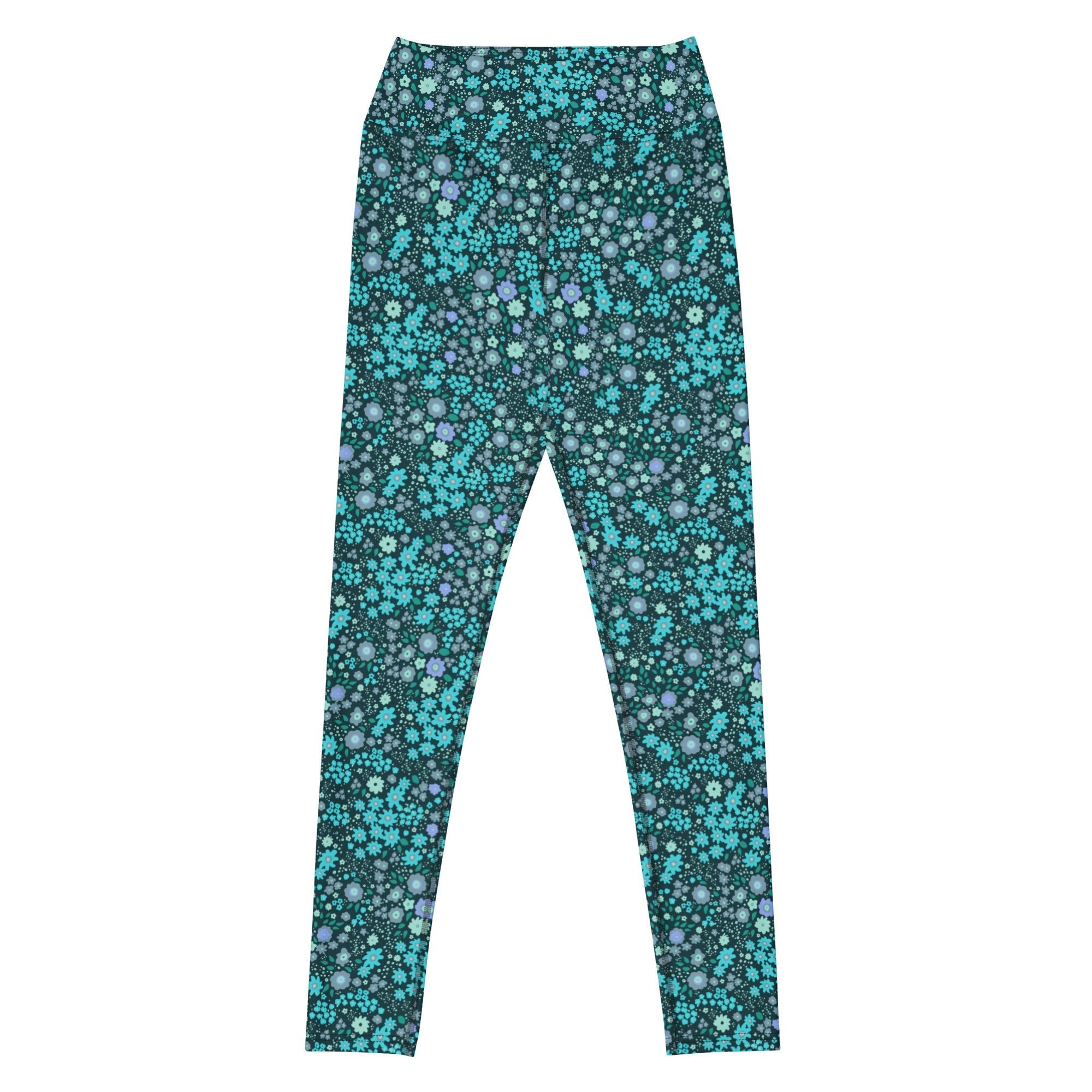 High Rise Yoga Leggings - Daisy Daze 6794990_8353