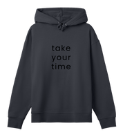 Oversized Hoodie Take your Time Black 0fec6771dbc898b0d4774d4a7a98520c