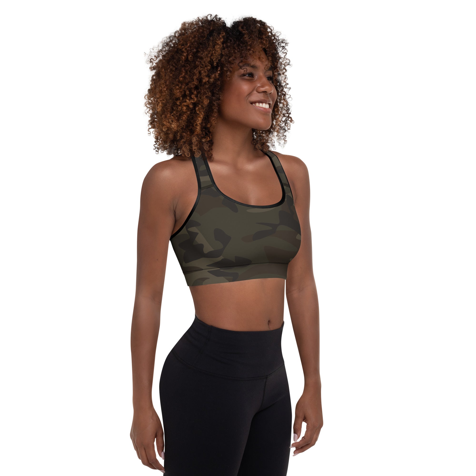 Freedom Padded Bra - Camo Army Green 9825437_10862