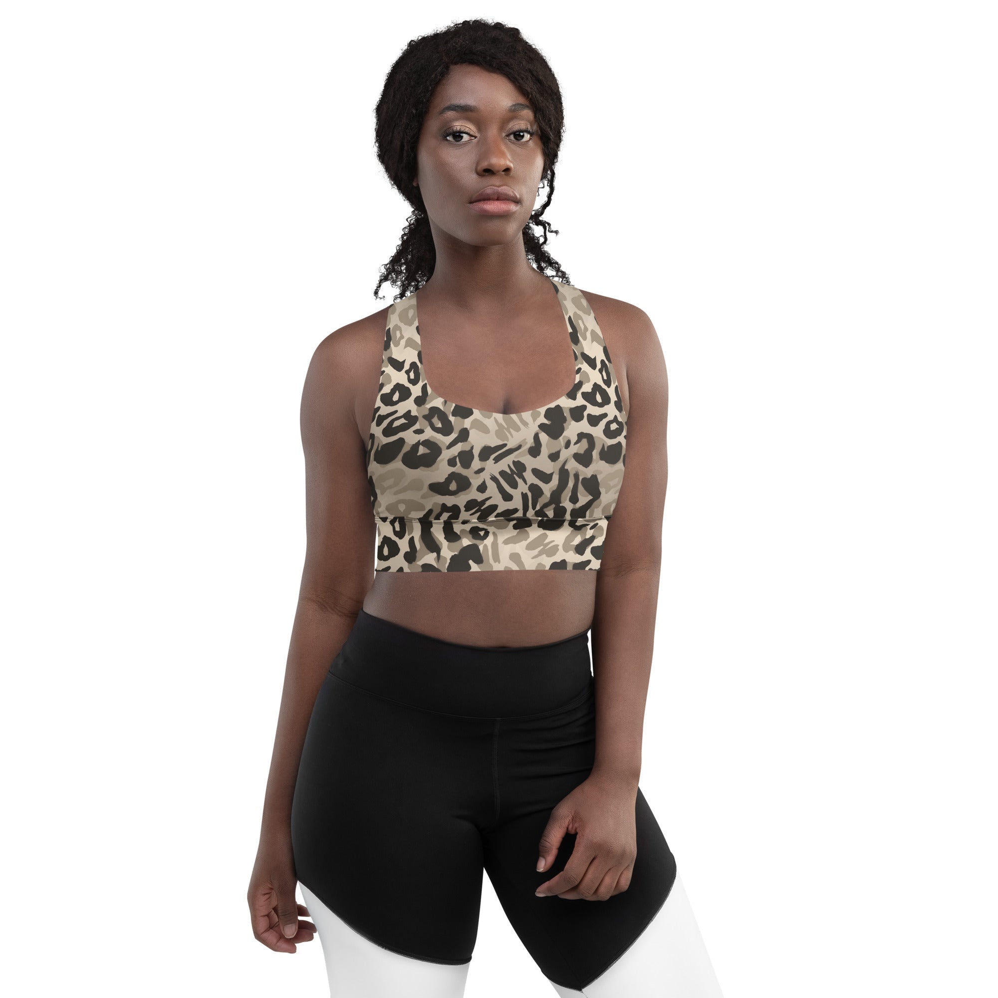 Welly Longline sports bra - Wild Leopard 5008779_12290