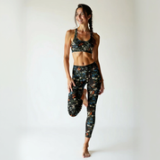High Rise Leggings - Groovy Garden