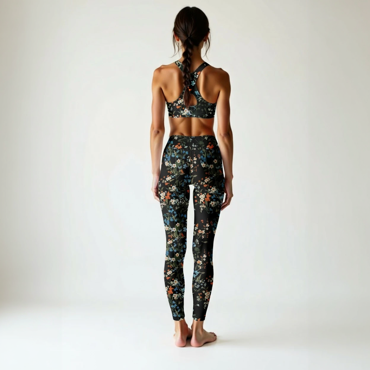High Rise Leggings - Groovy Garden