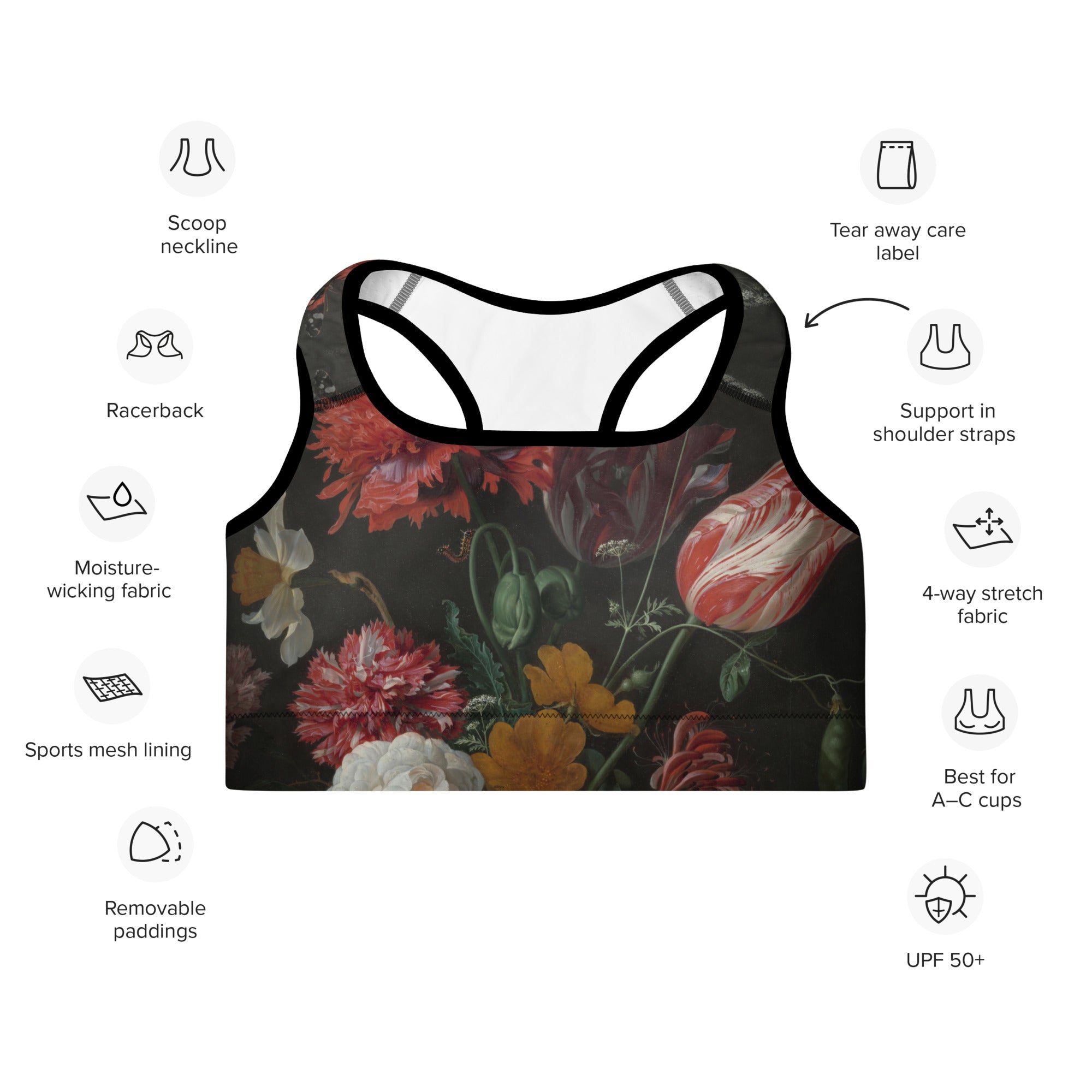 Freedom Padded Sports Bra - Rijksmuseum 05 4226463_10862