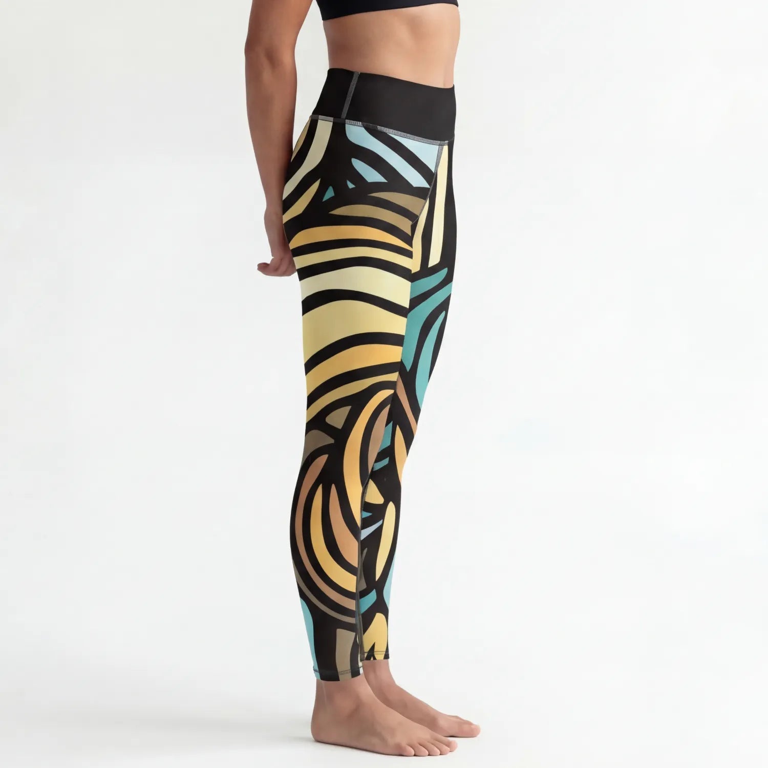 High Rise Leggings - Colourful Fantasy YL002XS