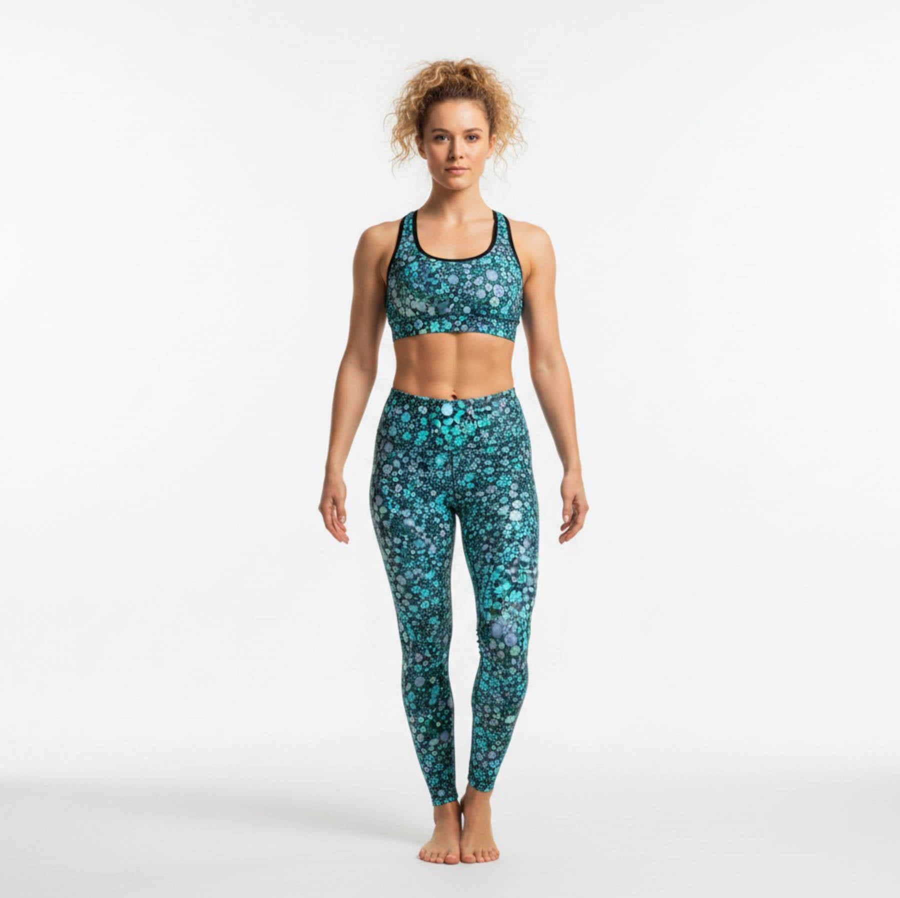 High Rise Leggings - Daisy Daze 6794990_8353