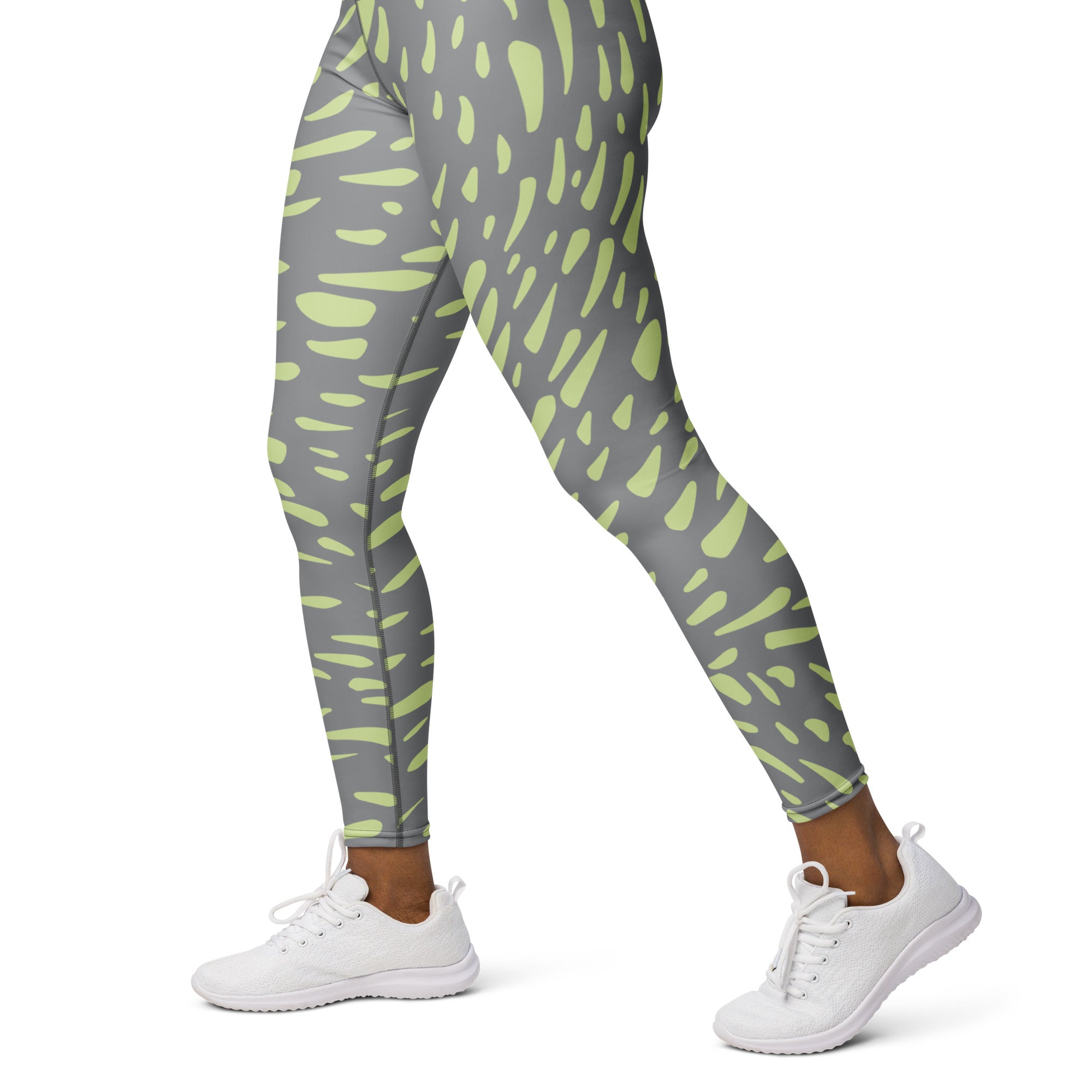 High Rise Leggings - Green Speckles 3390128_8353