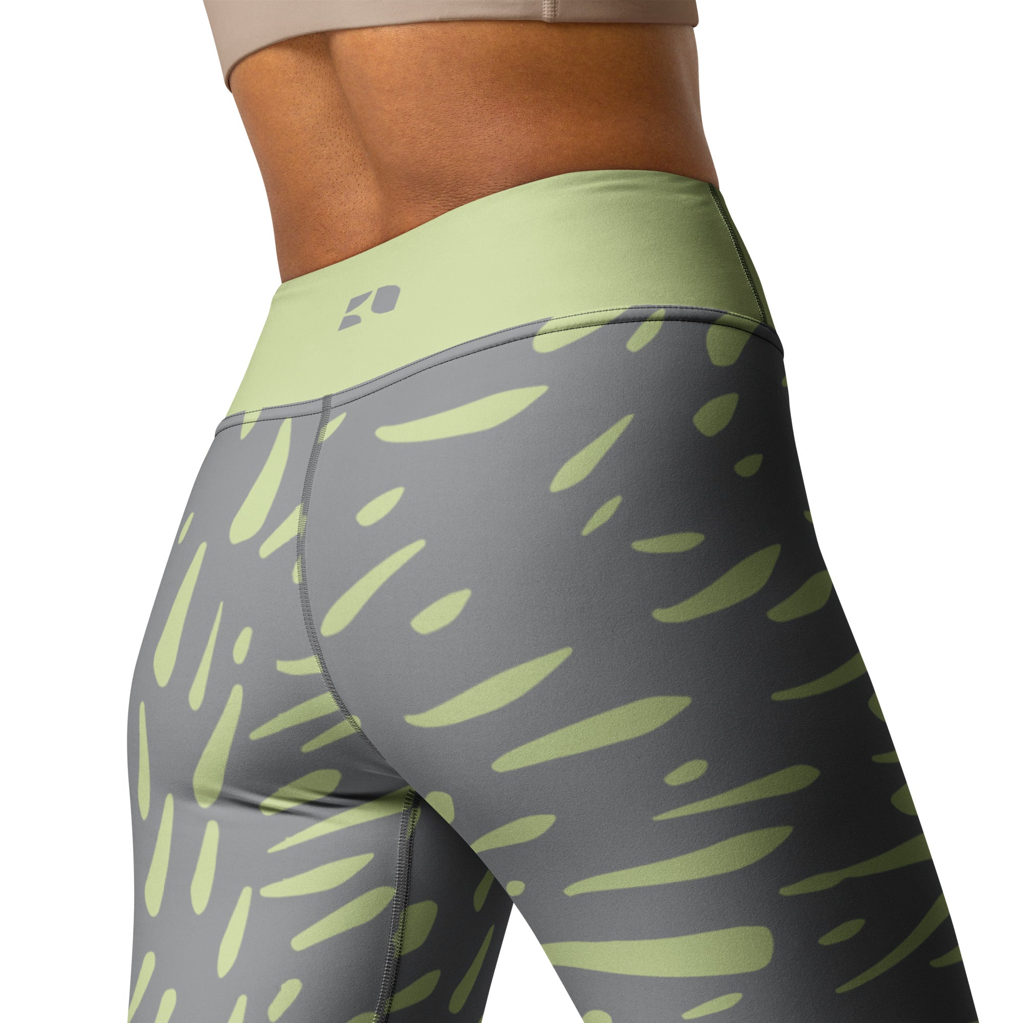 High Rise Leggings - Green Speckles 3390128_8353