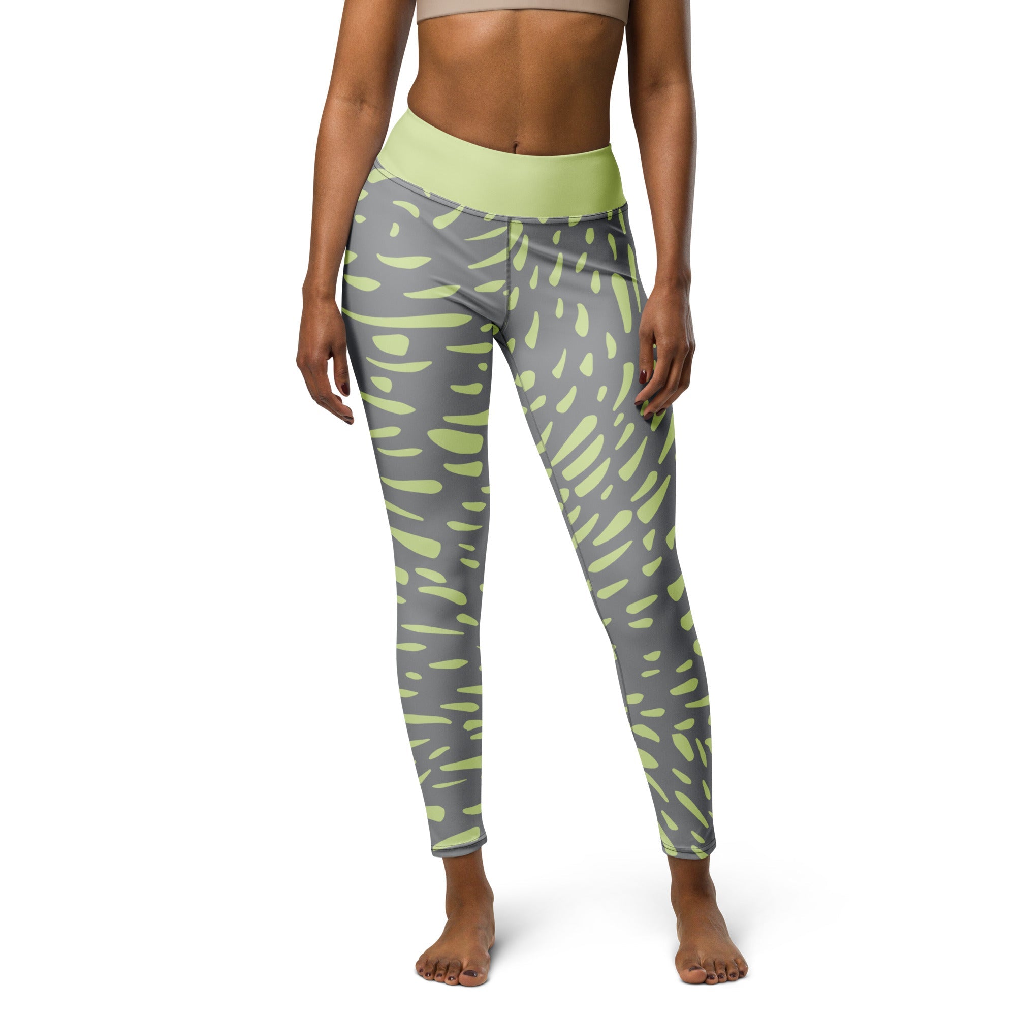 High Rise Leggings - Green Speckles 3390128_8353