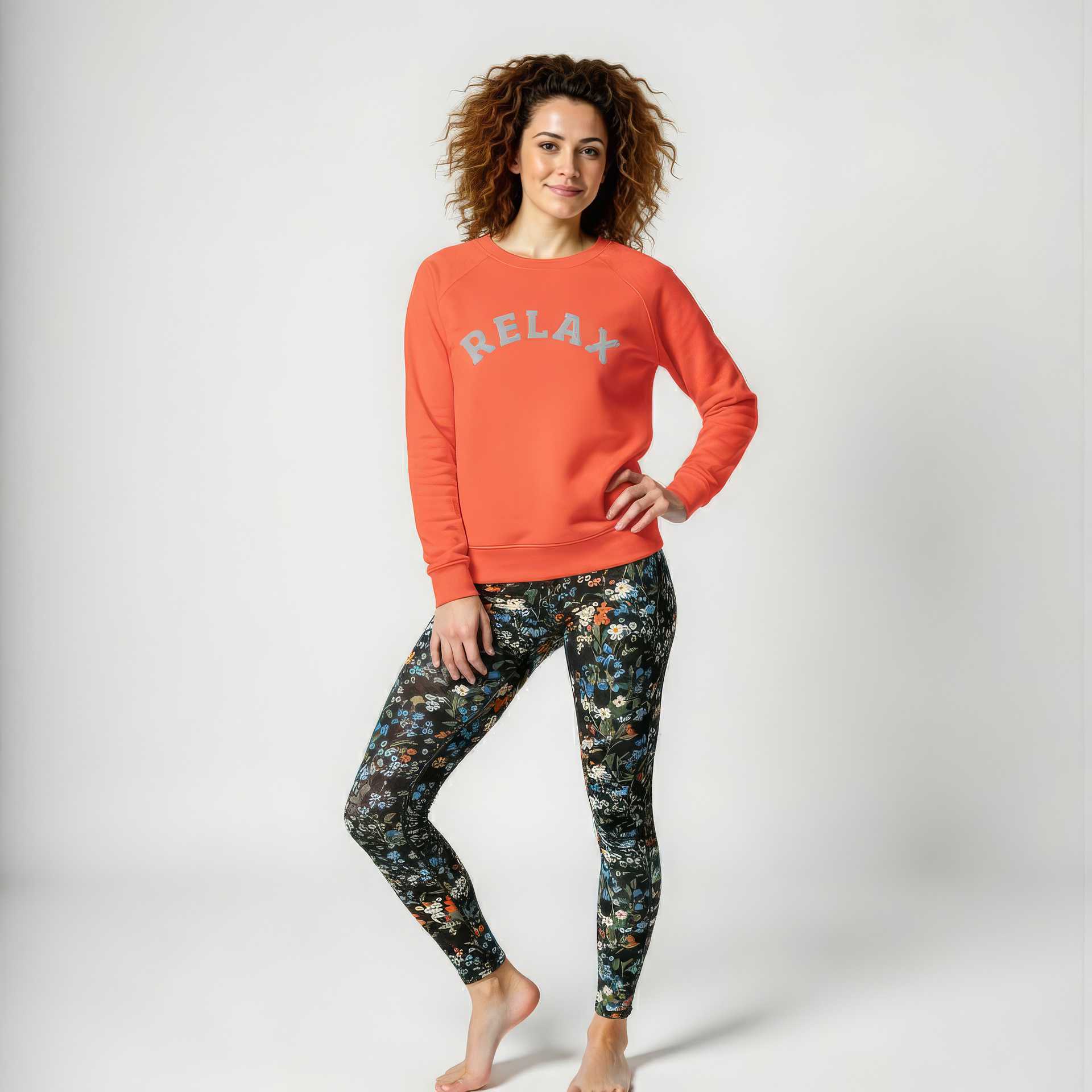 High Rise Leggings - Groovy Garden 3041222_8353