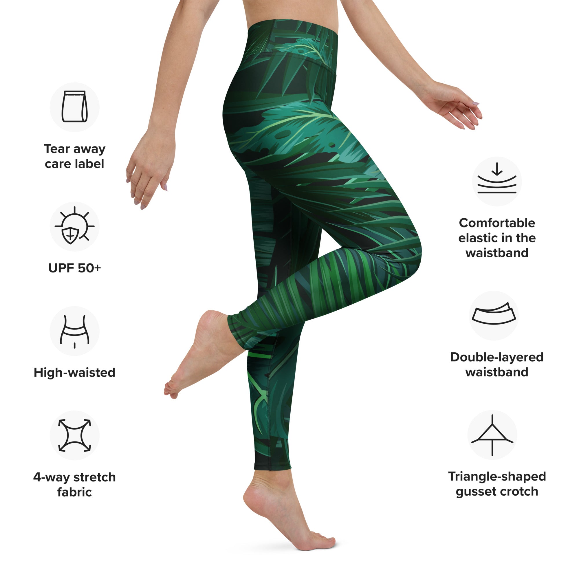 High Rise Leggings - Into the Forest 458F9F2098D0_XS