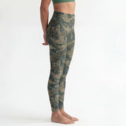 High Rise Leggings - Japanese Dragon 01YL001-L-XS