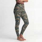 High Rise Leggings - Japanese Dragon 01YL001-L-XS
