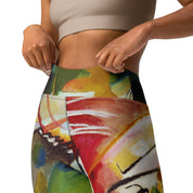 High Rise Leggings - Kandinsky Green Center 8476325_8353