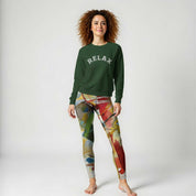 High Rise Leggings - Kandinsky Green Center 8476325_8353