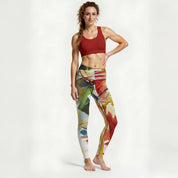 High Rise Leggings - Kandinsky Green Center 8476325_8353