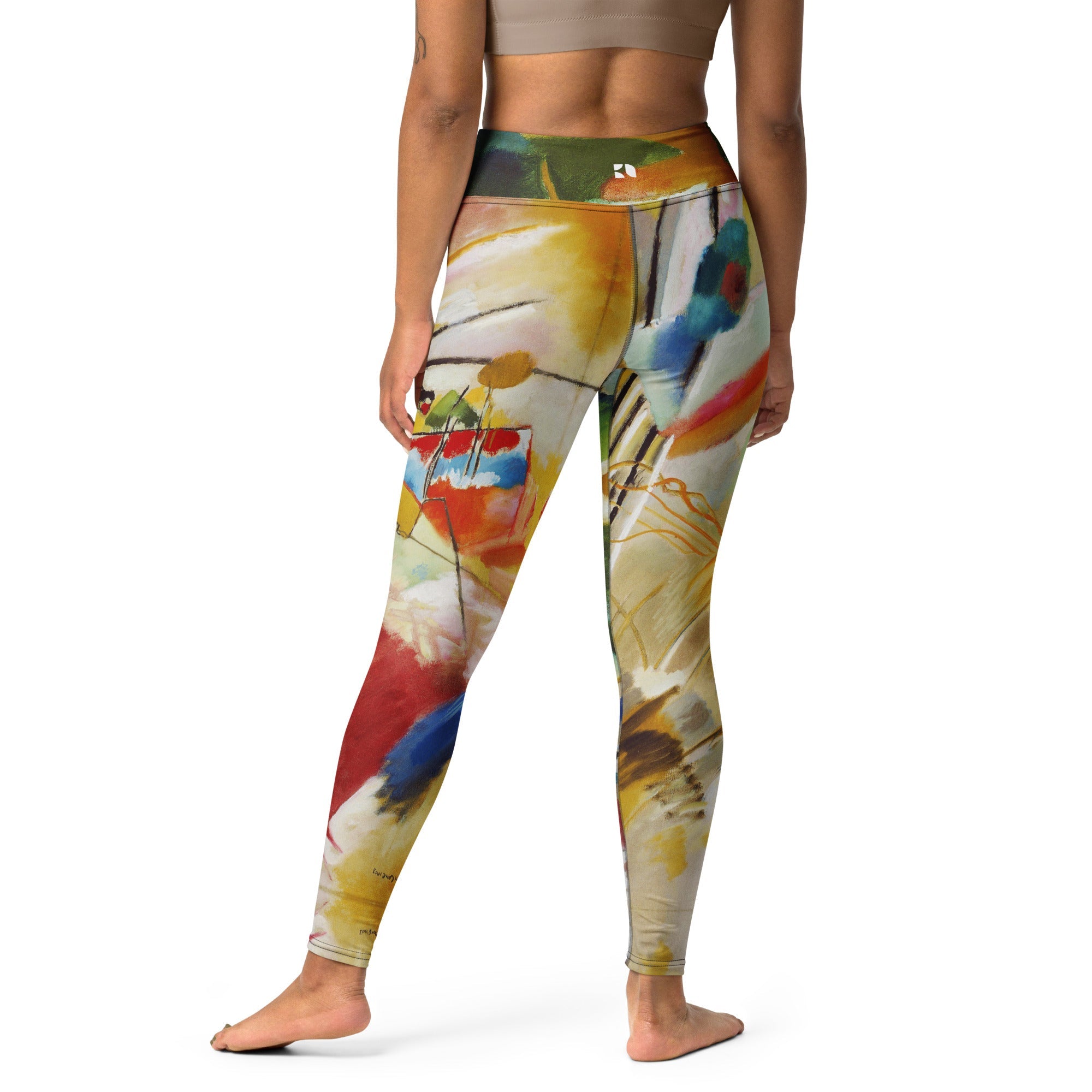High Rise Leggings - Kandinsky Green Center 8476325_8353