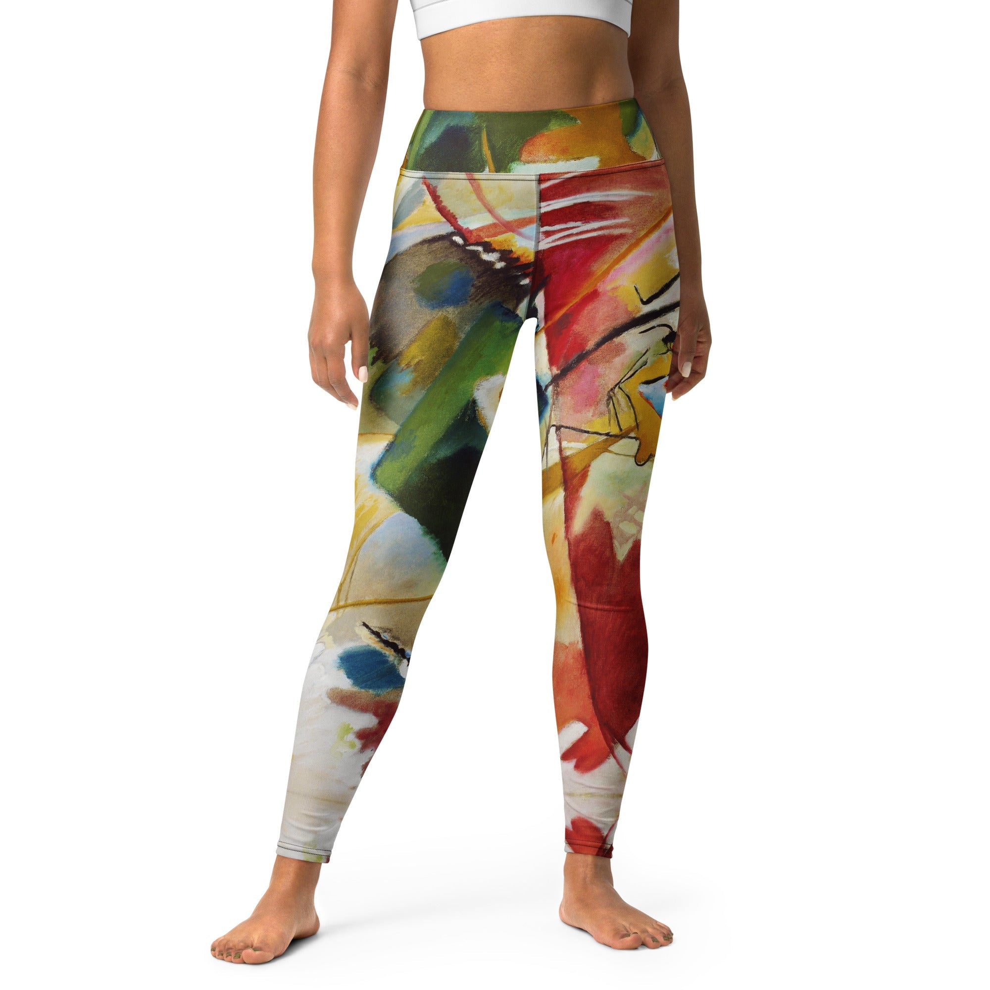 High Rise Leggings - Kandinsky Green Center 8476325_8353
