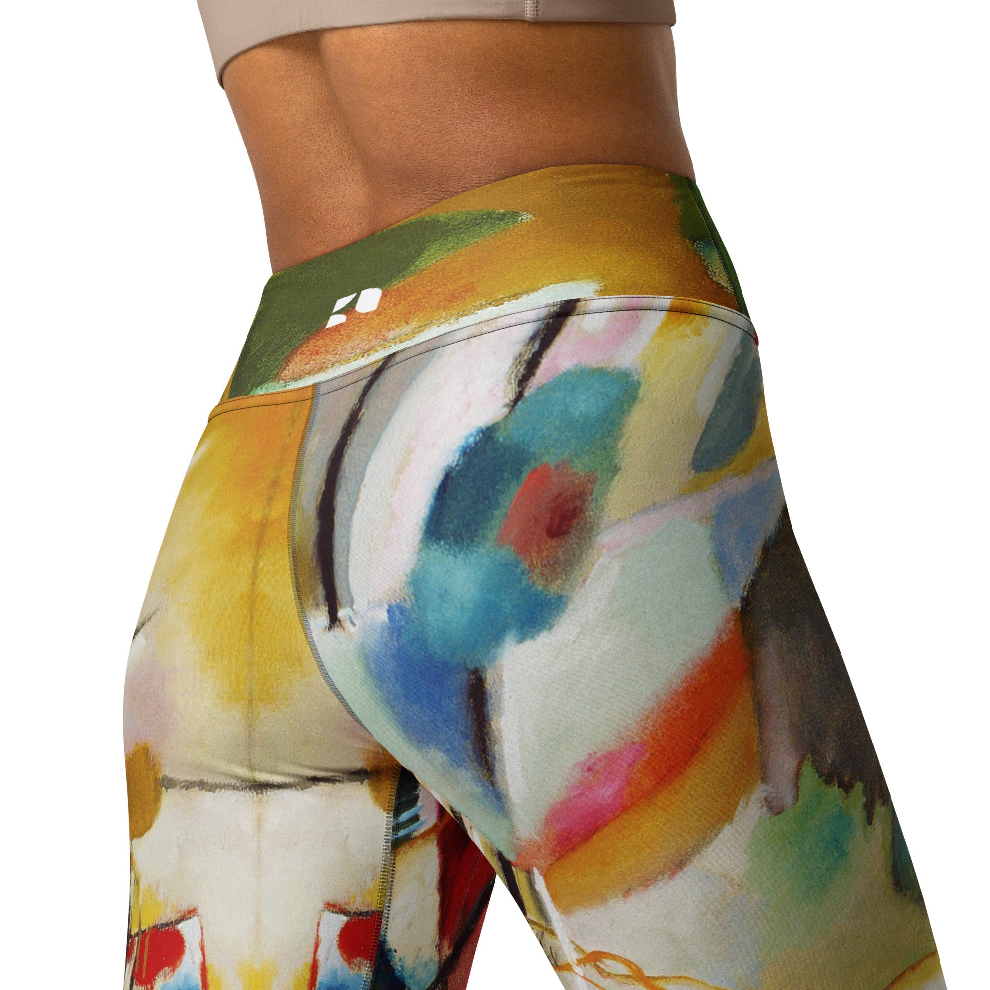 High Rise Leggings - Kandinsky Green Center 8476325_8353