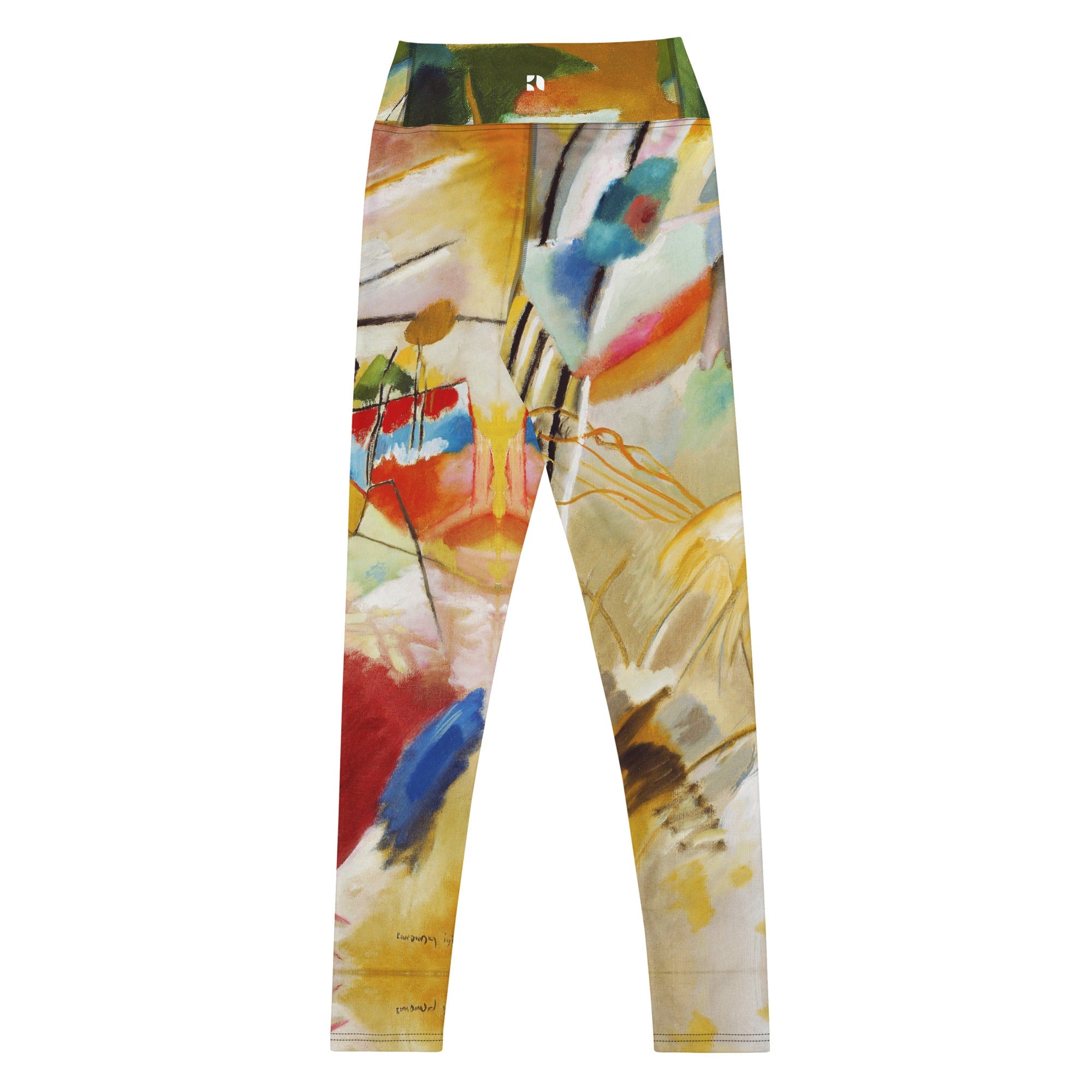 High Rise Leggings - Kandinsky Green Center 8476325_8353