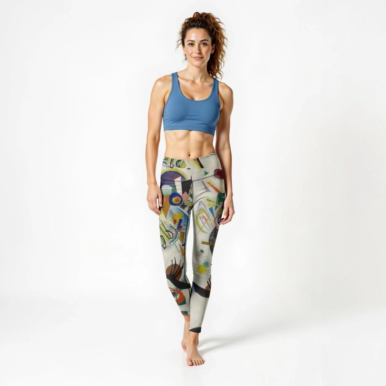 High Rise Leggings - Kandinsky Segment Bleu 3873040_8353