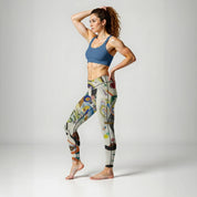 High Rise Leggings - Kandinsky Segment Bleu 3873040_8353