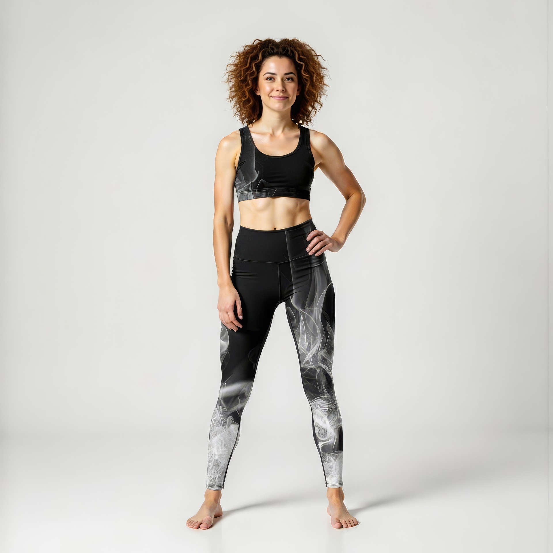 High Rise Leggings - Smokin' Hot YL0018XS