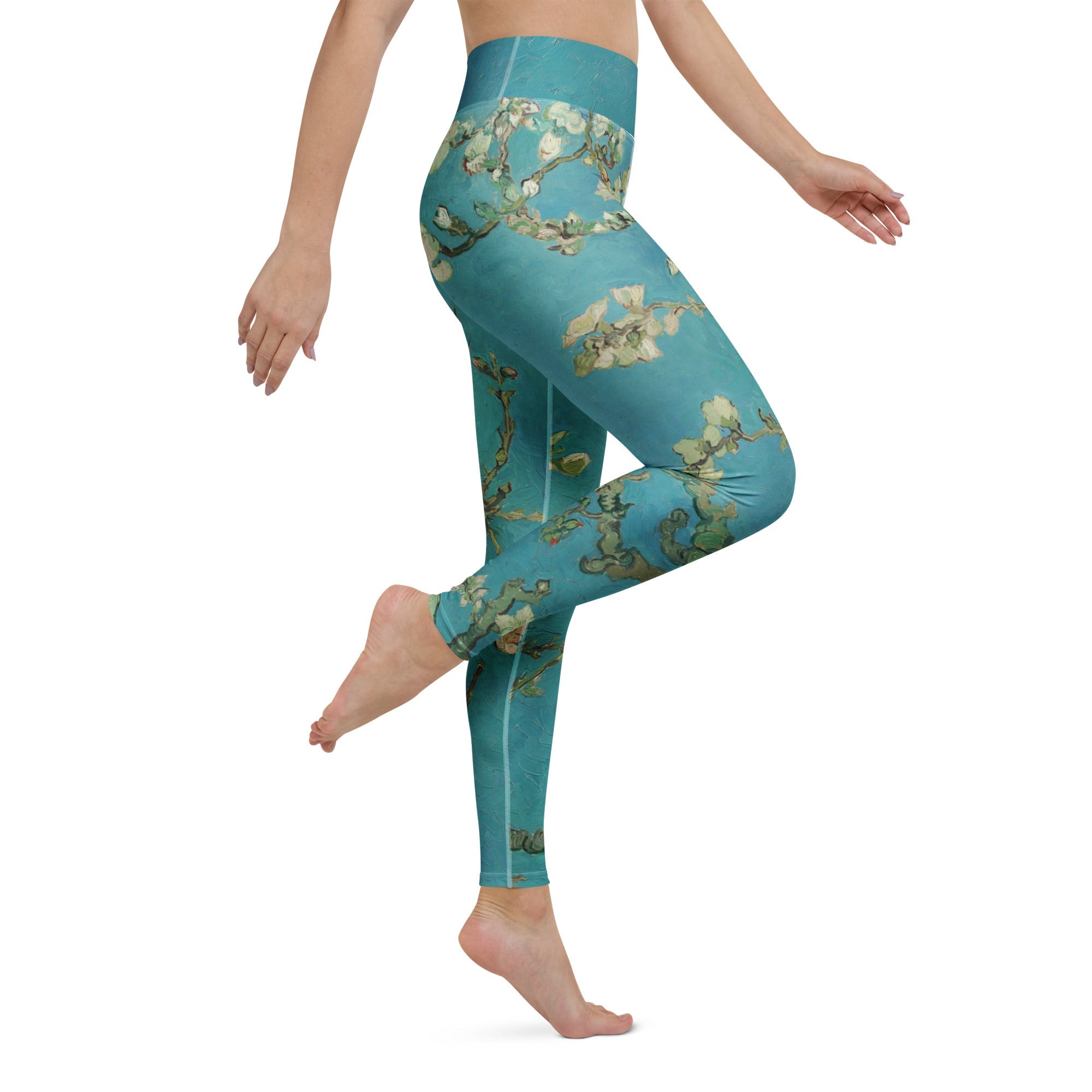 High Rise Leggings - Van Gogh Almond Blossoms 7936020_8353