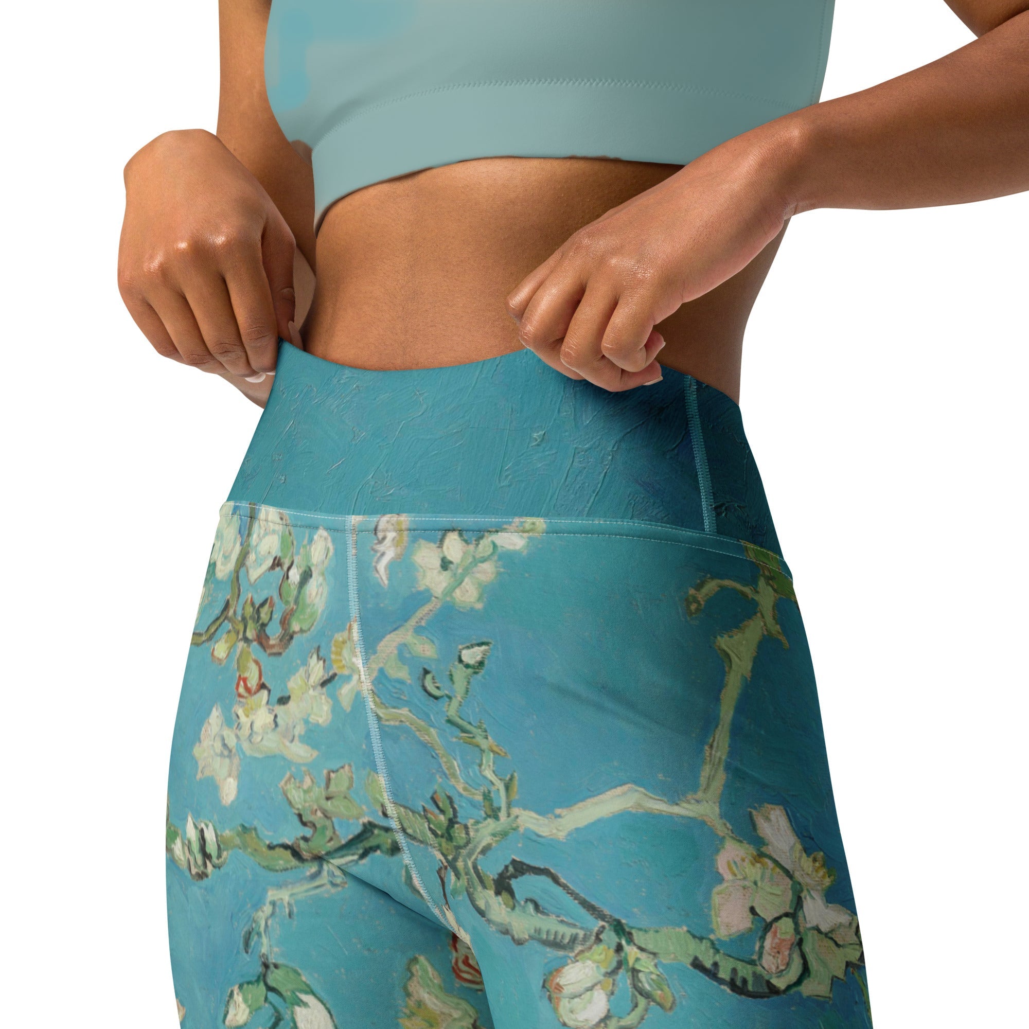 High Rise Leggings - Van Gogh Almond Blossoms 7936020_8353