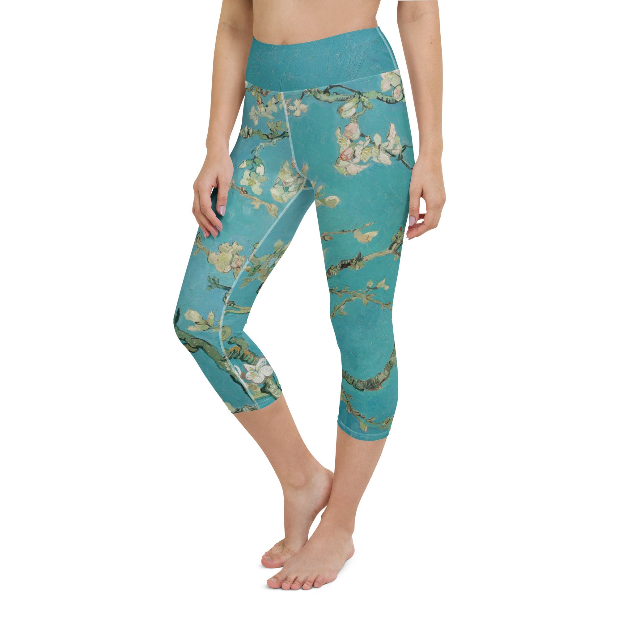 High Rise Leggings - Van Gogh Almond Blossoms 8814462