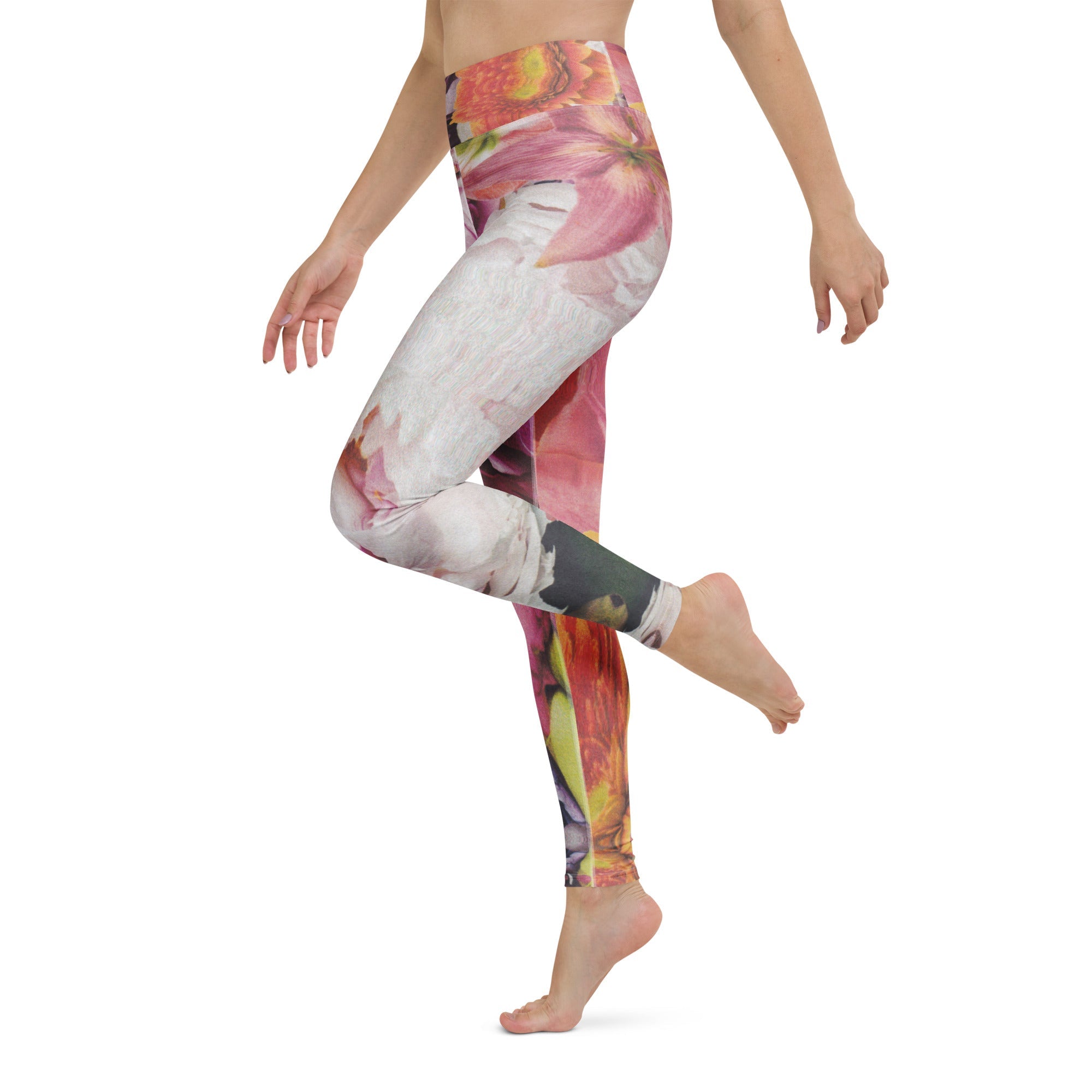 High Rise Yoga Leggings - Bloom Trip 3849478_8353