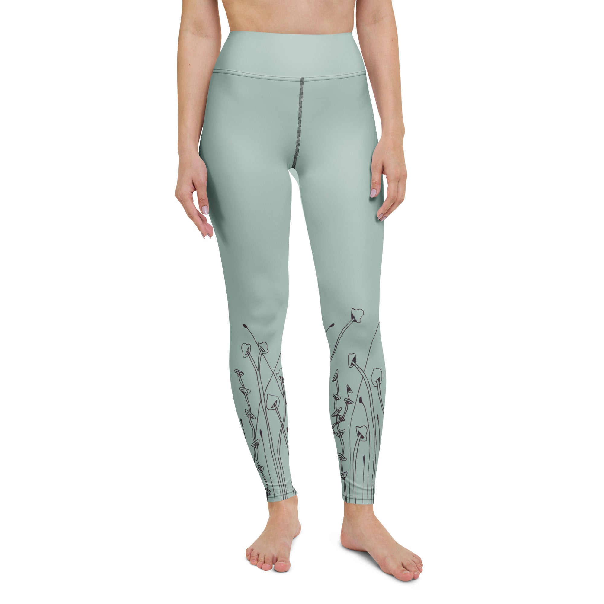 High Rise Yoga Leggings - Fresh Mint 4261546_8353