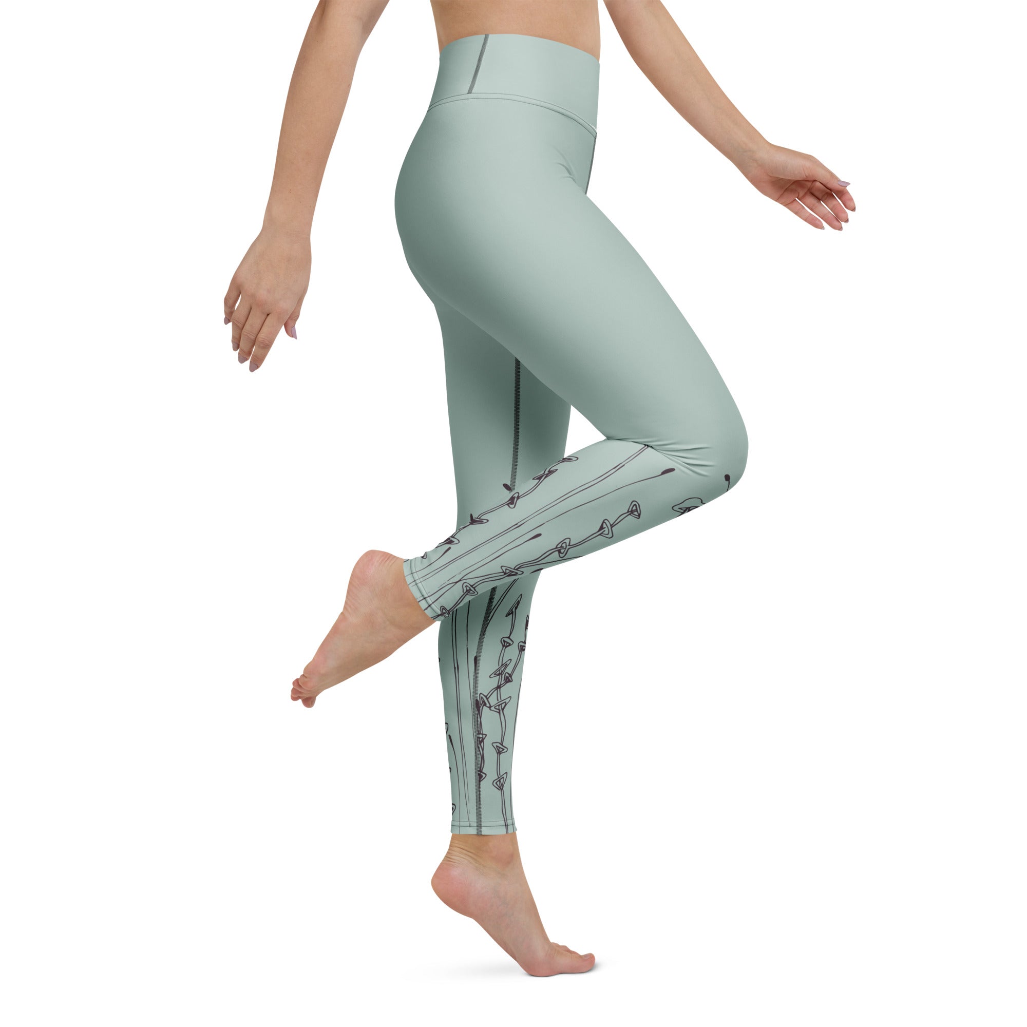 High Rise Yoga Leggings - Fresh Mint 4261546_8353