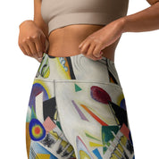 High Rise Yoga Leggings - Kandinsky Segment Bleu 3873040_8353