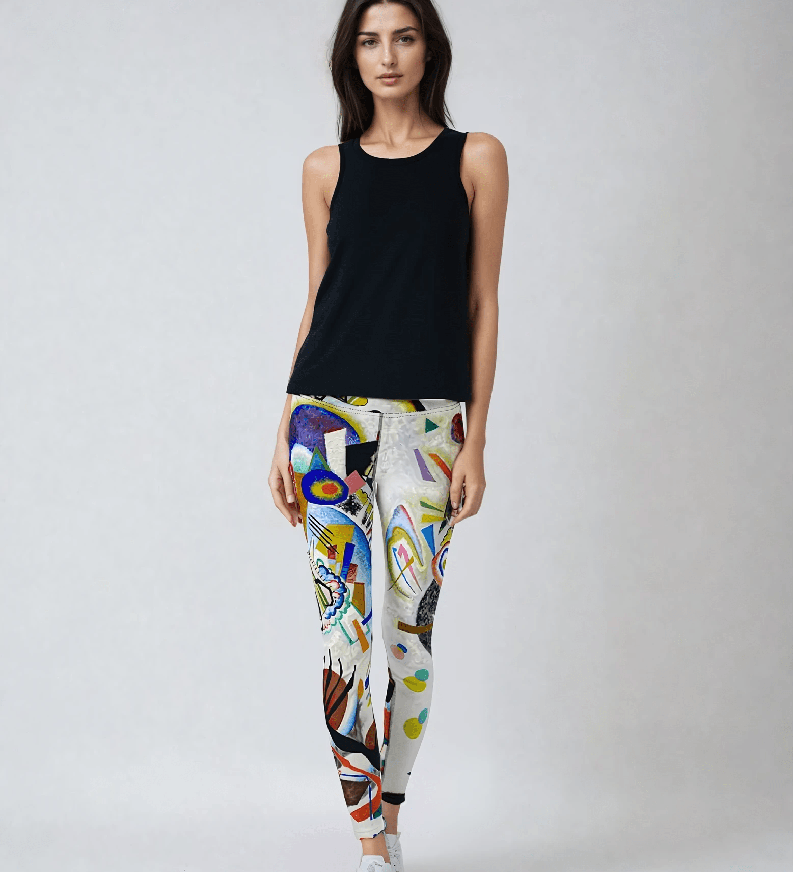 High Rise Yoga Leggings - Kandinsky Segment Bleu 3873040_8353