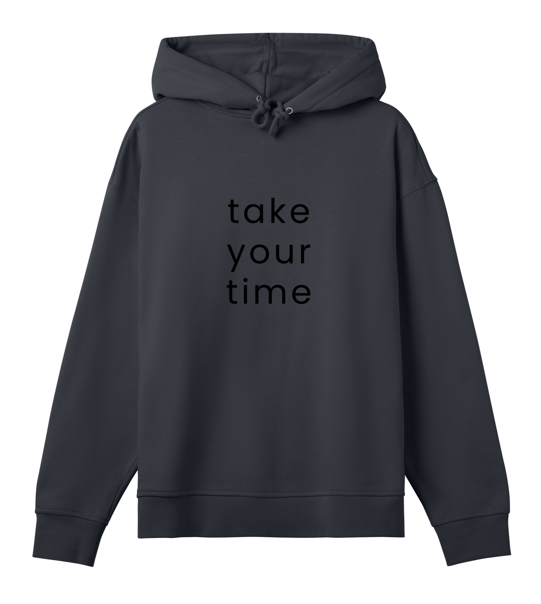 Oversized Hoodie Take your Time Black 0fec6771dbc898b0d4774d4a7a98520c