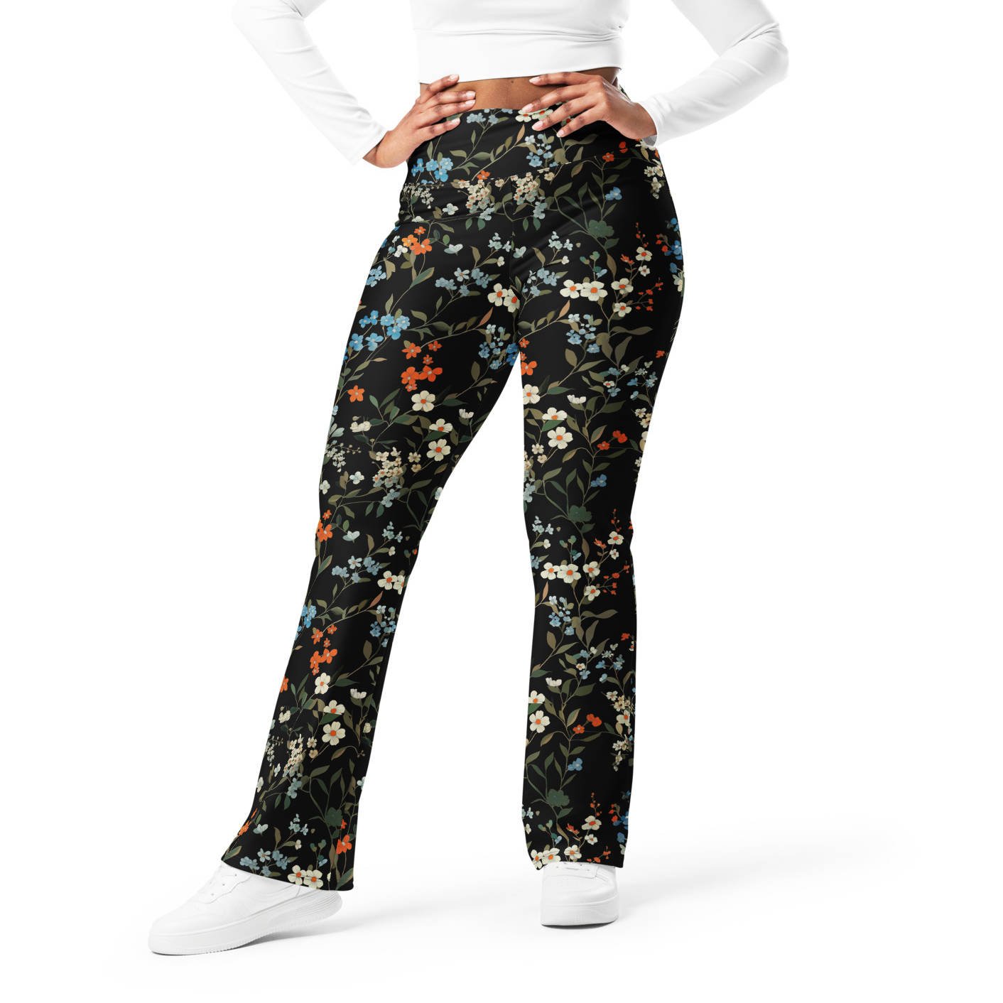 Recycled Flare leggings - Groovy Garden 5615582_19332