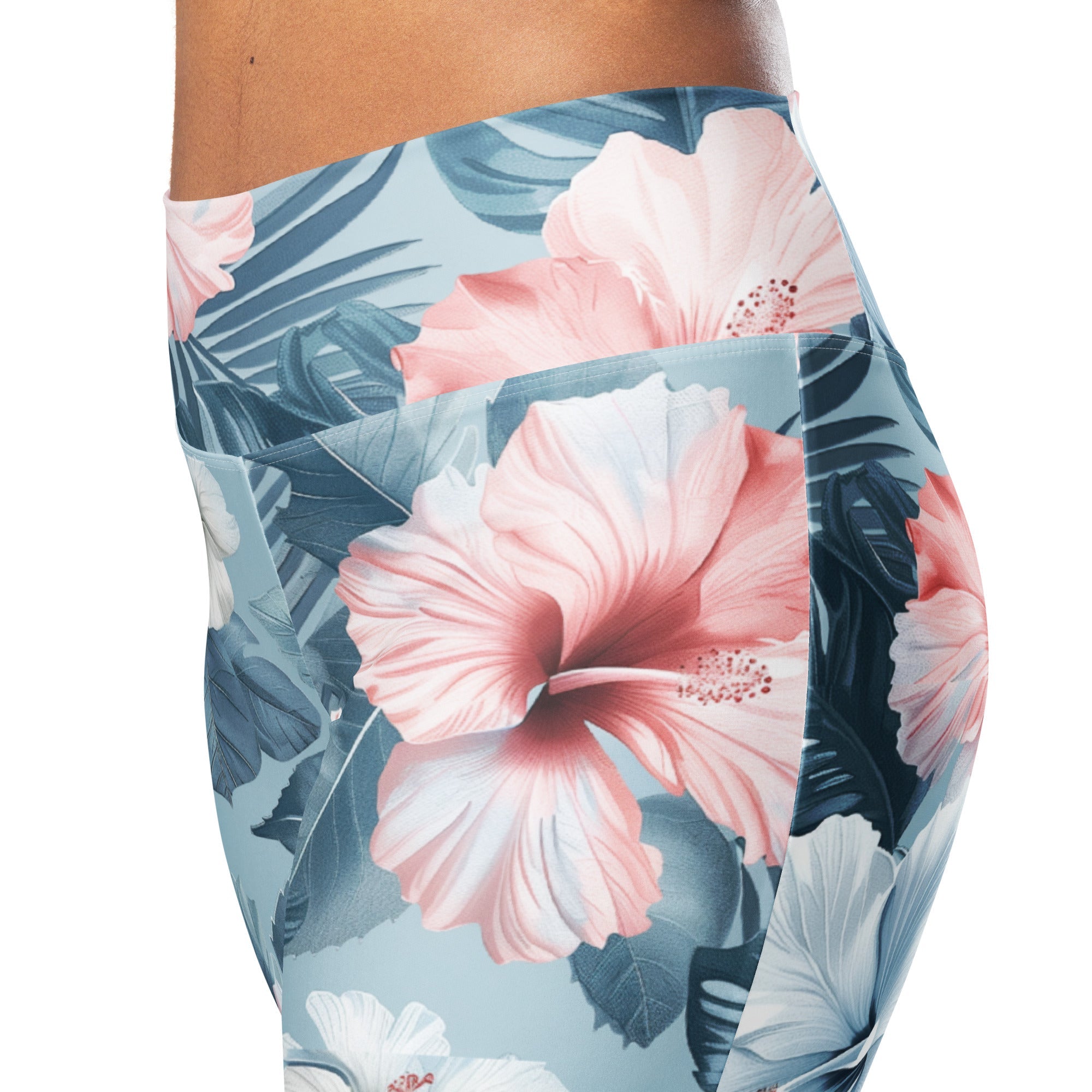 Recycled Flare leggings - Summer Hibiscus 3521038_19332