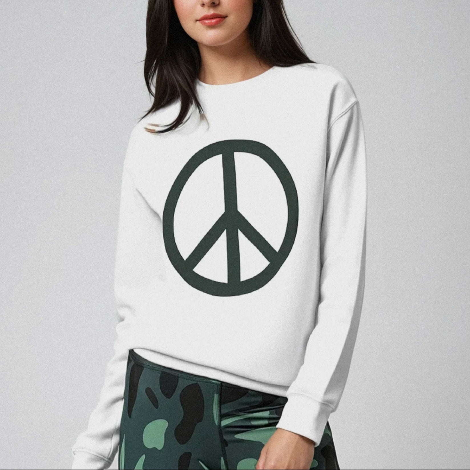 Unisex eco sweatshirt - Peace 4869531_12605