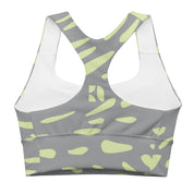 Welly Longline Sports Bra - Green Speckles 4986010_12290