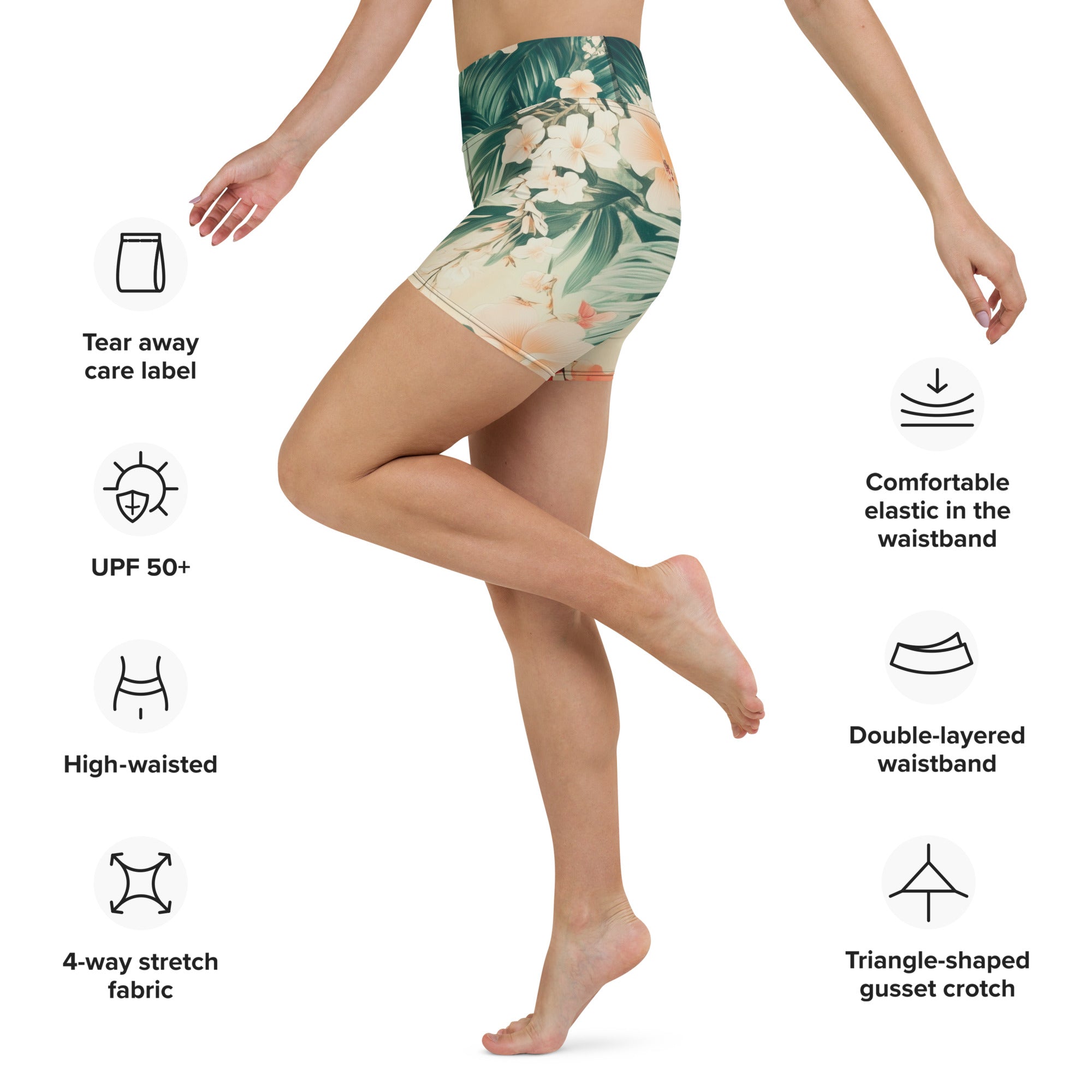 Yoga Shorts - Birdsong Blush 5838648_9079