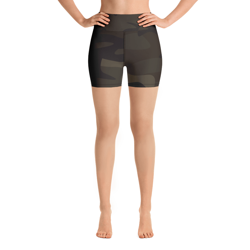 Yoga Shorts - Camo Black 7585