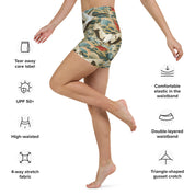 Yoga Shorts - Crane Breeze 64577F0089555_XS