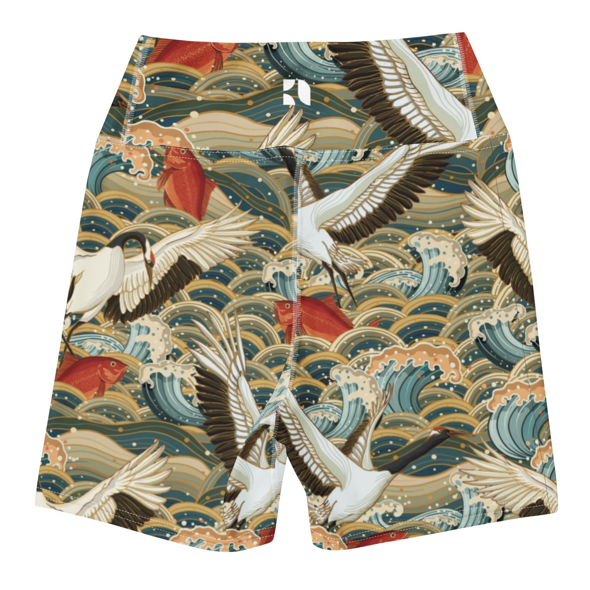 Yoga Shorts - Crane Breeze 64577F0089555_XS